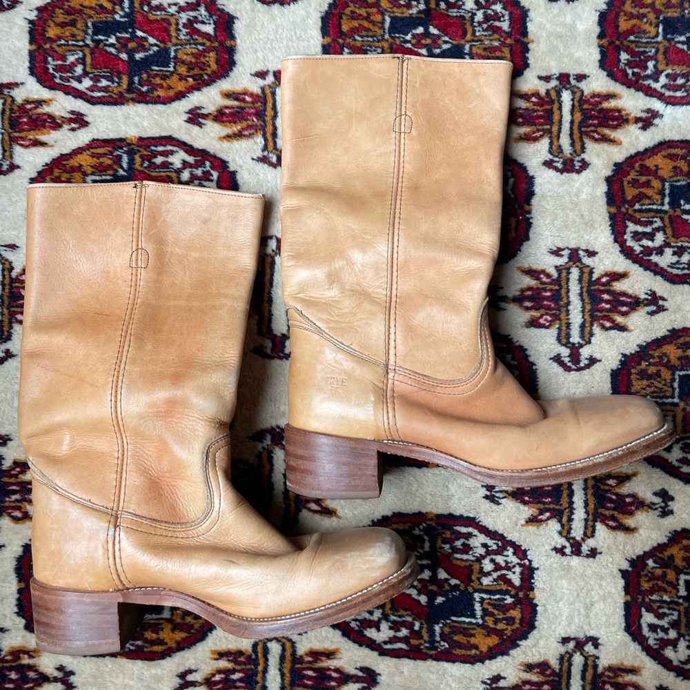 Frye Campus 14L Leather USA made Vintage Boots M 10 W 11.5
